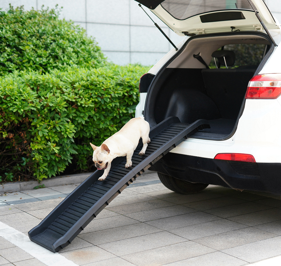 Escalera Plegable de Plástico Antideslizante para Mascotas y Escalera Inclinada