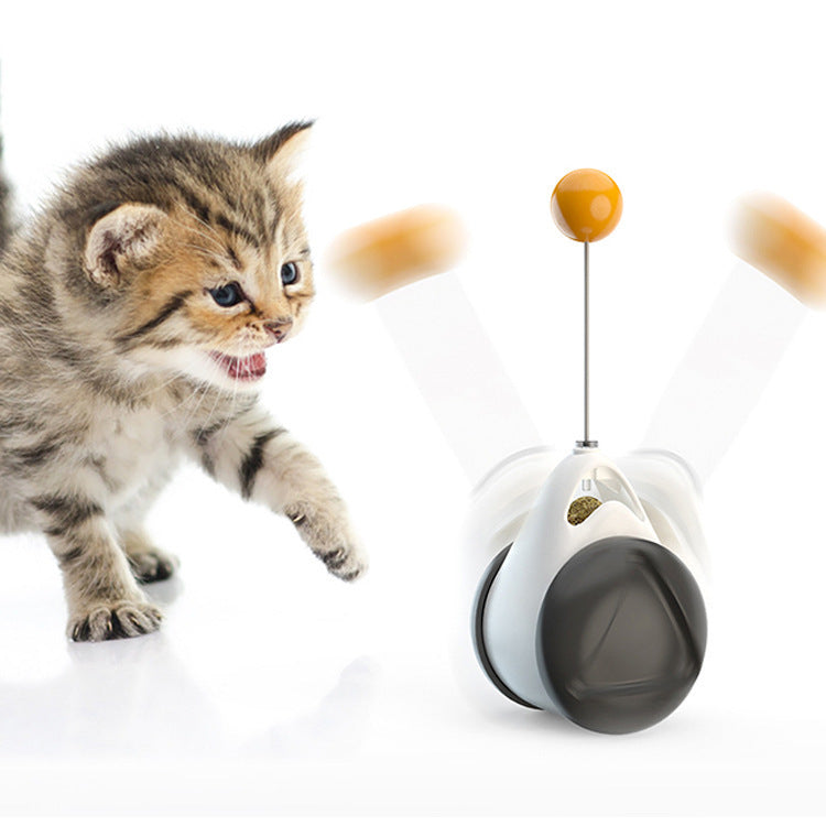 Nuevo Juguete Tambaleante para Gatos con Dispensador de Golosinas