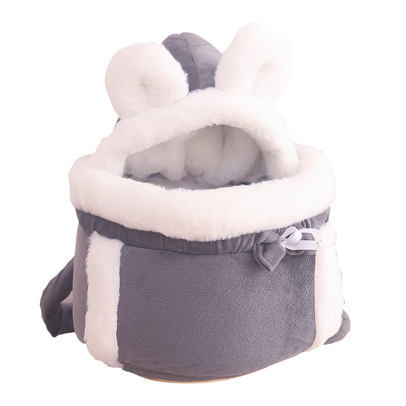 Combo de mochila adorable para gatos y cama para gatos de interior