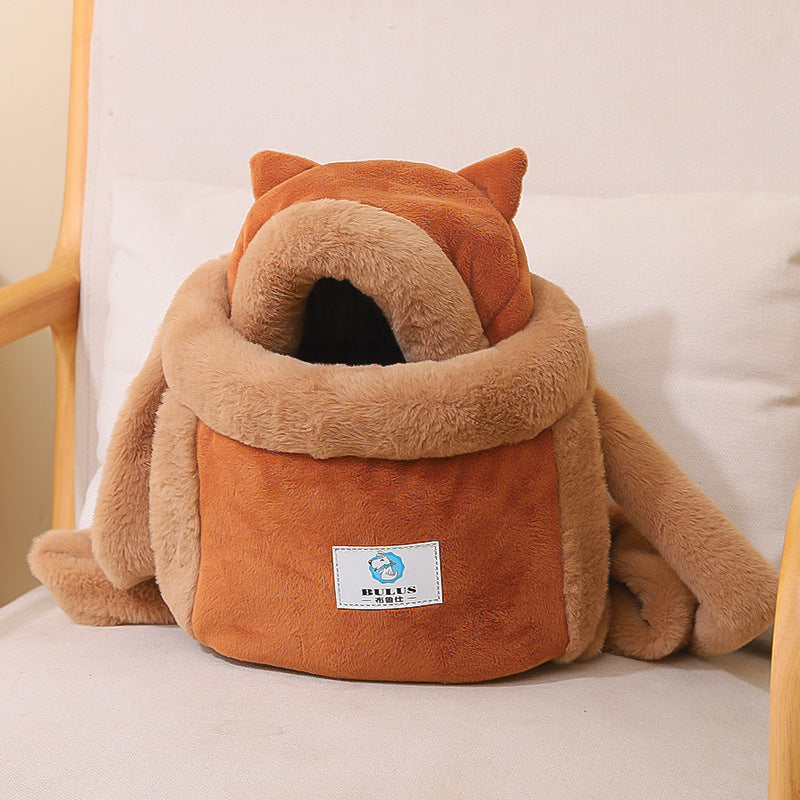Combo de mochila adorable para gatos y cama para gatos de interior
