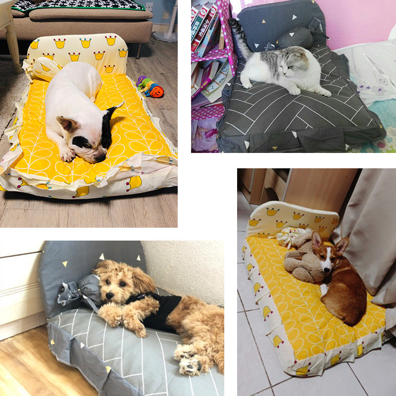 Cama para Mascotas para Perros Pequeños y Gatos, Diseño Lavable