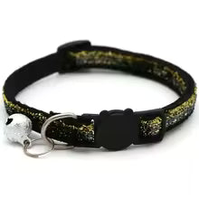 Collar Ajustable Colorido para Gatos con Campana