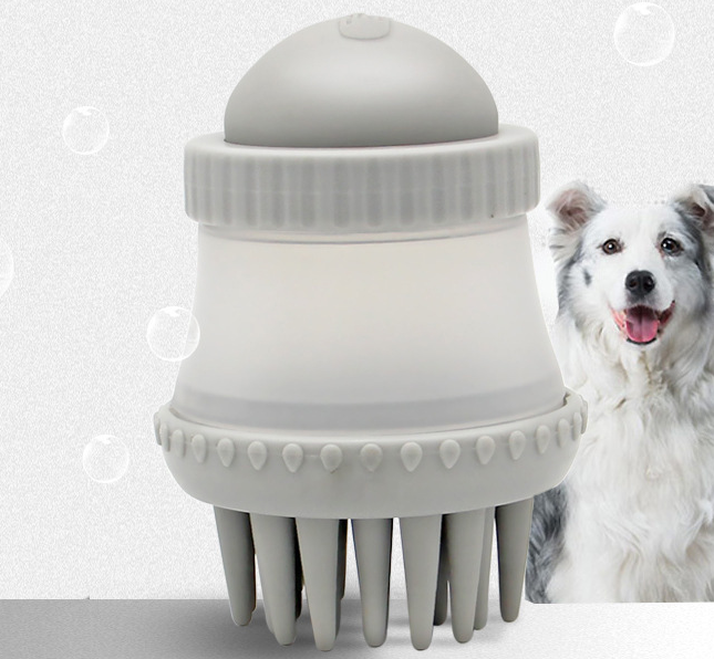 Cepillo de Masaje de Silicona para Baño Multifuncional de Mascotas