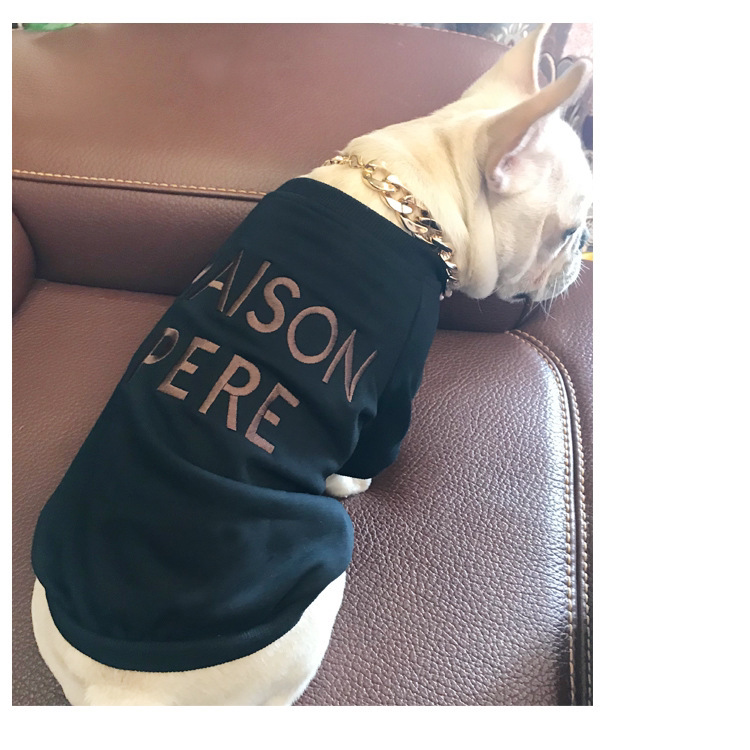 Suéter de Algodón Terry Bordado para Dueños de Perros