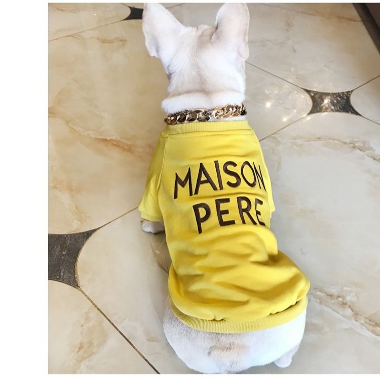 Suéter de Algodón Terry Bordado para Dueños de Perros