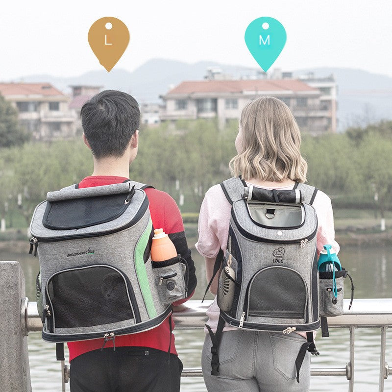 Mochila Transpirable para Mascotas Pequeñas y Gatos