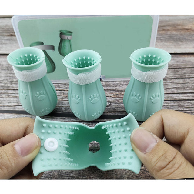 Protector de Garra de Gato Ajustable y Cubierta de Uñas de Silicona