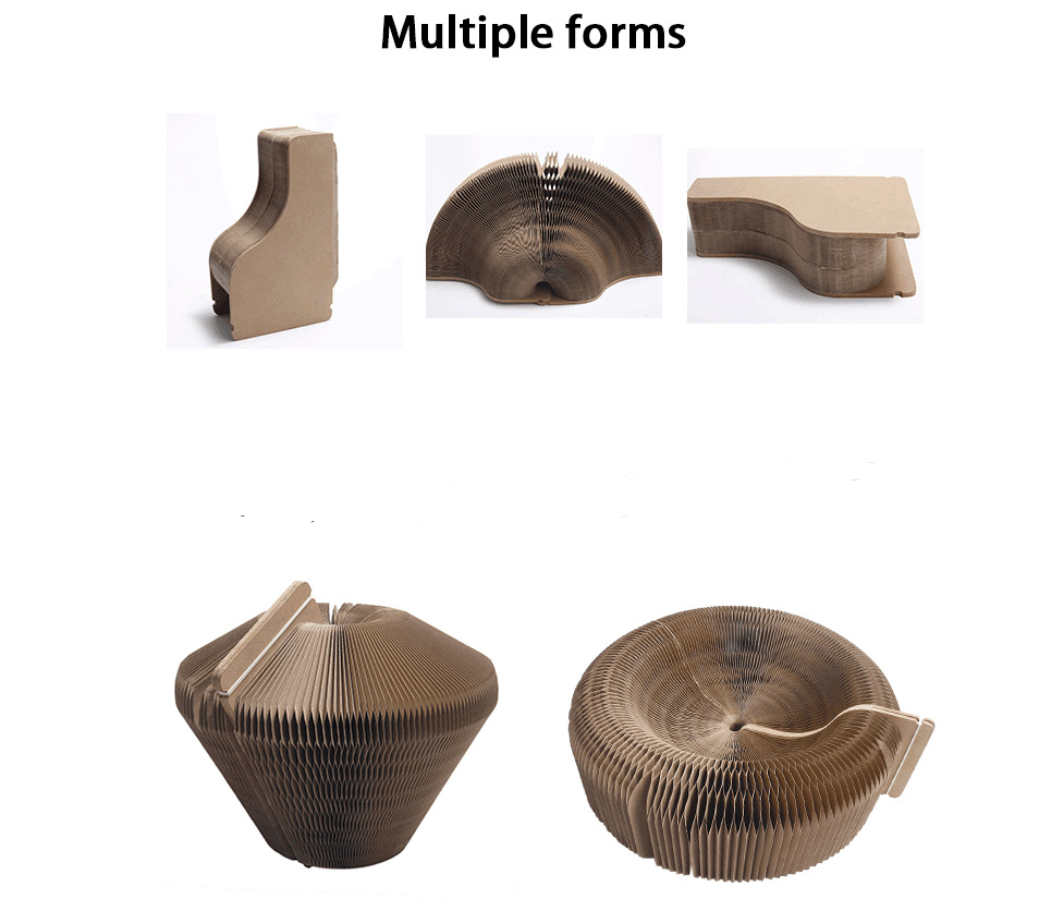 Tabla Rascadora y Juguete Transformable para Gatos (Corrugado)