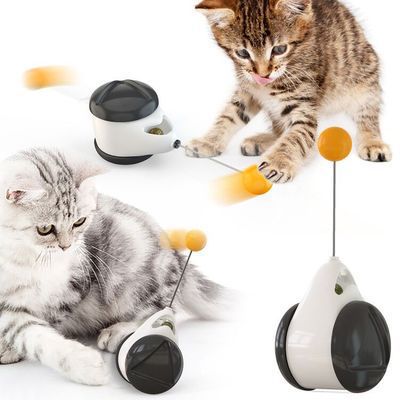 Nuevo Juguete Tambaleante para Gatos con Dispensador de Golosinas