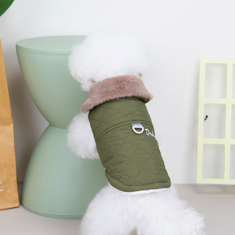 Chaleco Abrigo de Algodón para Perros Pequeños en Otoño/Invierno