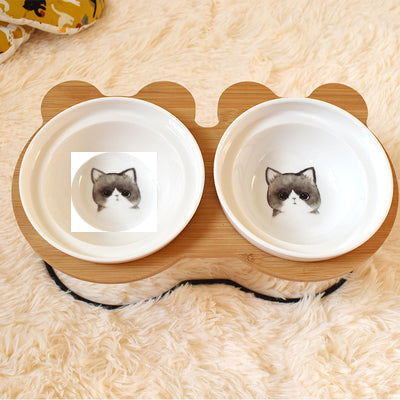 Soporte Protector de Espina para Comida y Agua de Gato