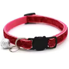 Collar Ajustable Colorido para Gatos con Campana