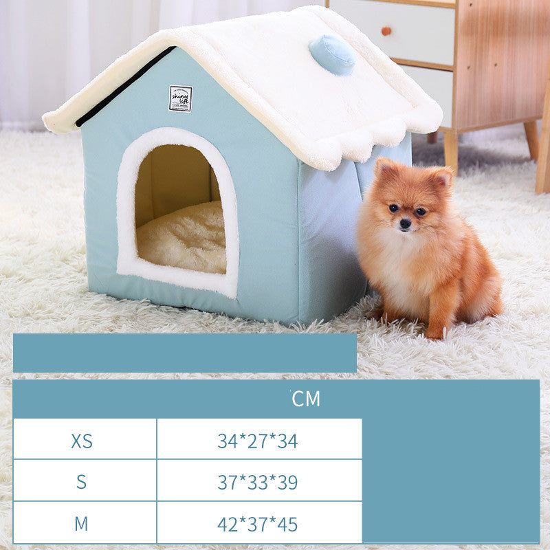 Casa Kennel Cerrada y Cálida para Mascotas