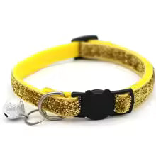 Collar Ajustable Colorido para Gatos con Campana