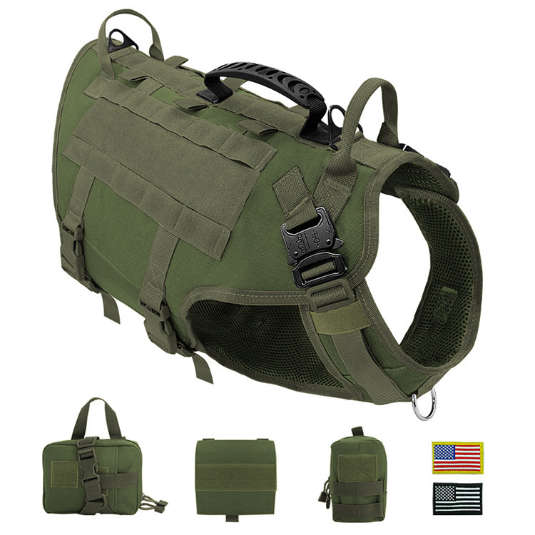 Chaleco Grande para Perro con Correa y Combo Mochila
