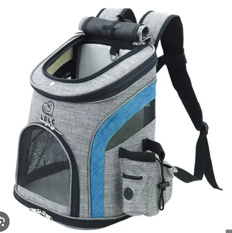 Mochila Transpirable para Mascotas Pequeñas y Gatos