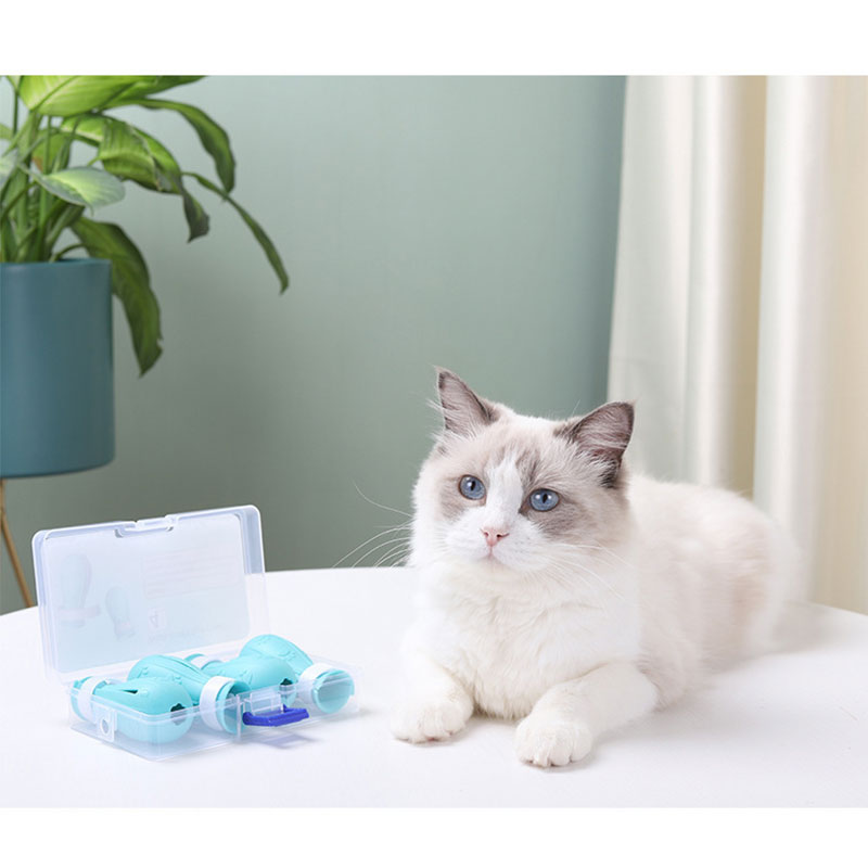 Protector de Garra de Gato Ajustable y Cubierta de Uñas de Silicona