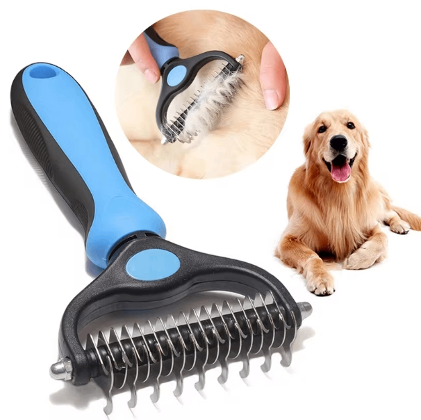 Cepillo Profesional de Doble Cara para el Cuidado de Mascotas