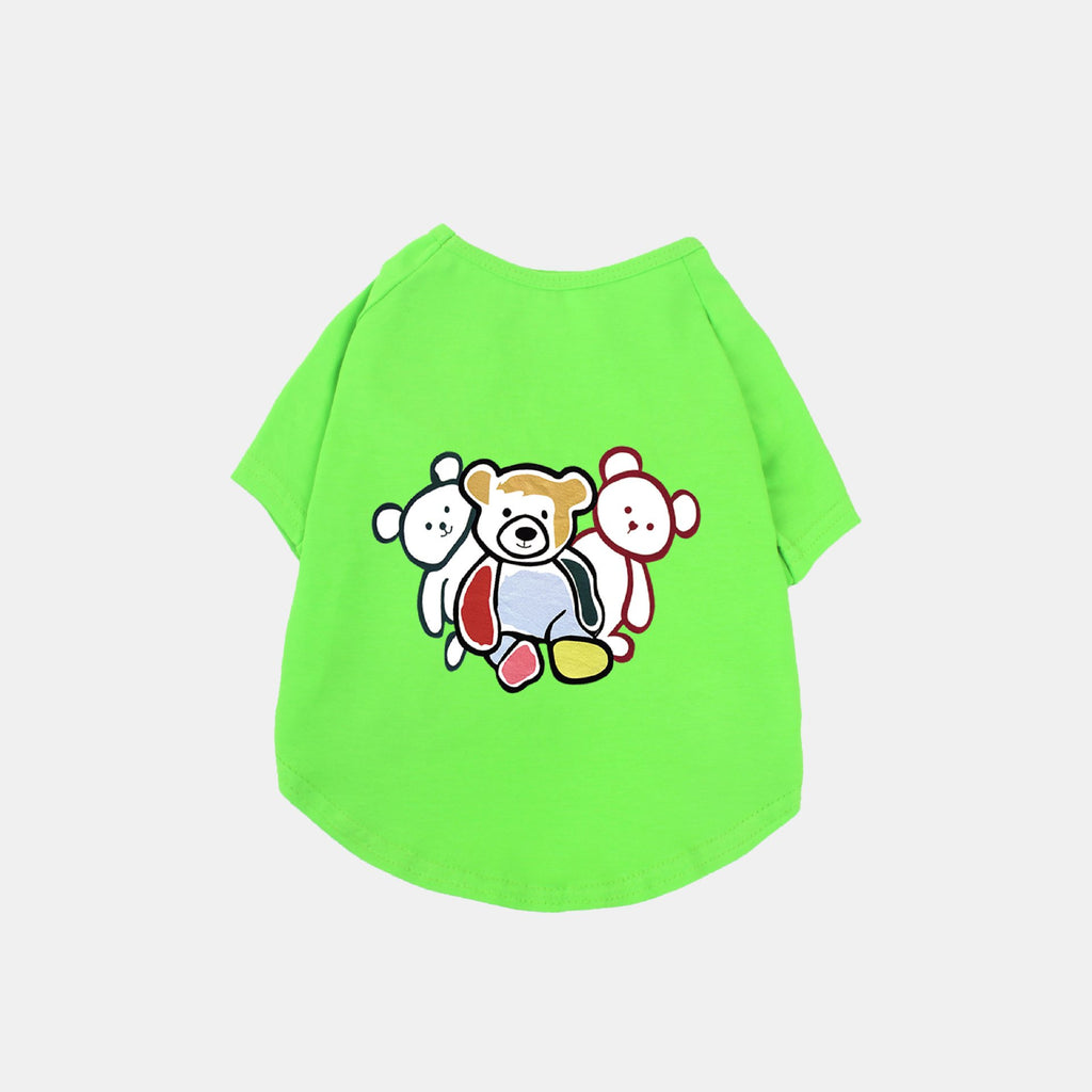 Camiseta de Algodón Linda para Mascotas de la Marca Chao - Tres Osos