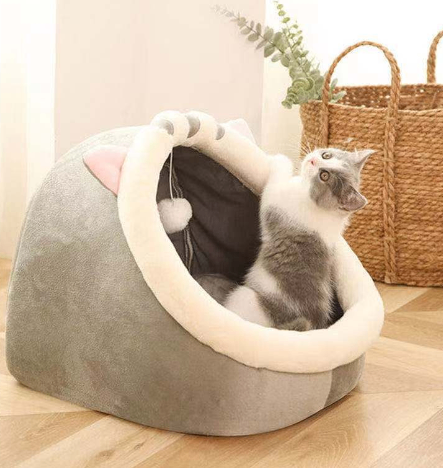 Caja de Arena Cerrada para Gatos y Perros Pequeños