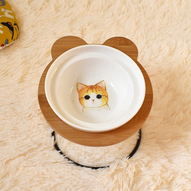 Soporte Protector de Espina para Comida y Agua de Gato
