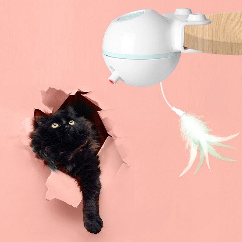 Bola de Juguete para Mascotas con Varita de Estímulo Eléctrica USB (Reemplazable)