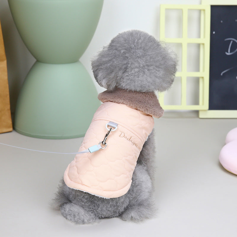 Chaleco Abrigo de Algodón para Perros Pequeños en Otoño/Invierno